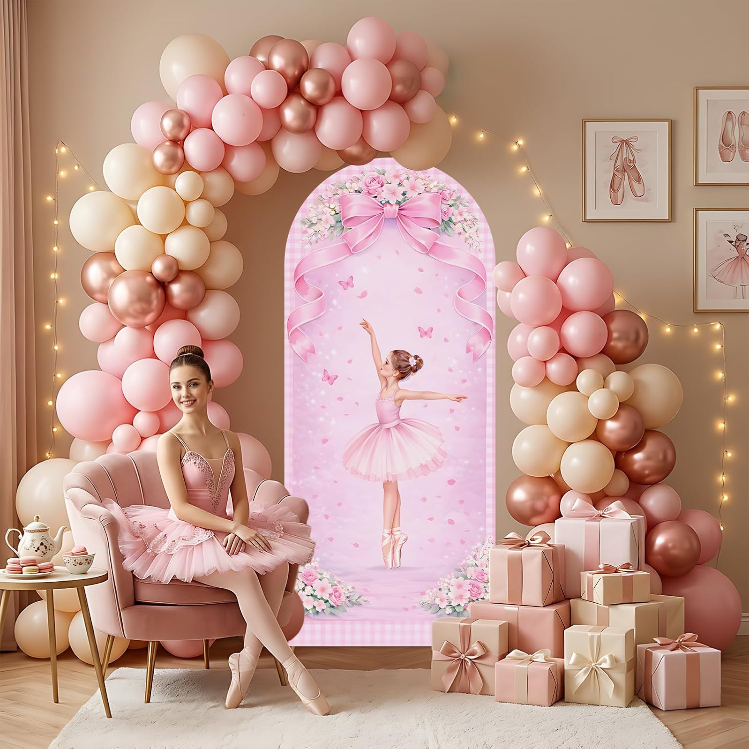 Dessert Table Backdrop - Funda Personalizada de Doble Cara para